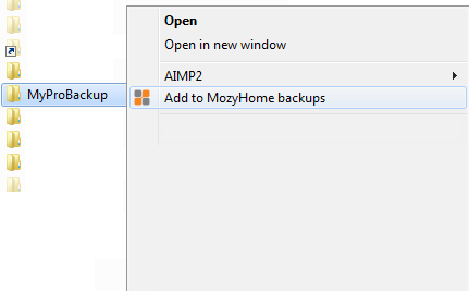 Shortcut menu