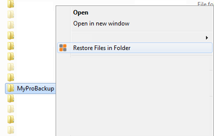 Shortcut menu
