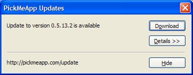 Update Dialog